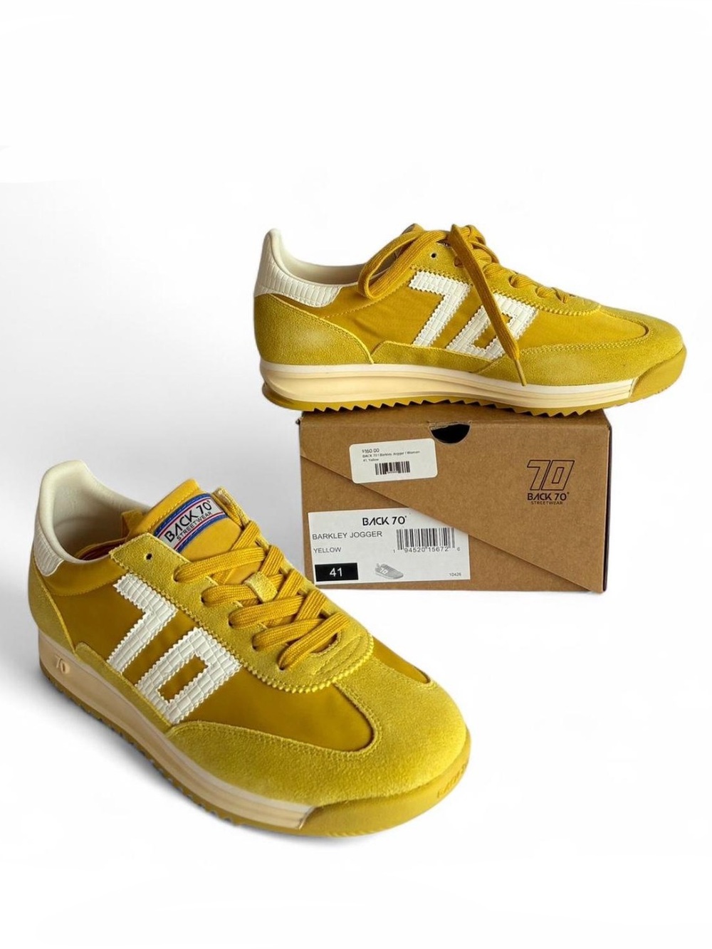 Back 70 Barkley Jogger Women's Yellow Lace-Up Sneakers